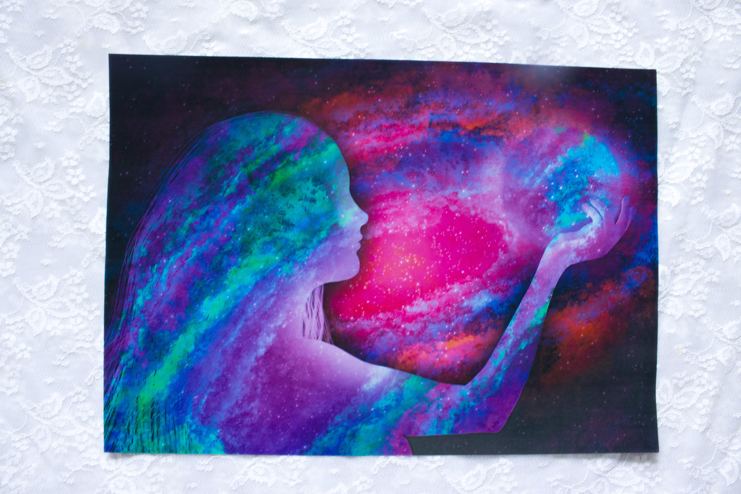 Create your own galaxy - Self Empowerment Art Print