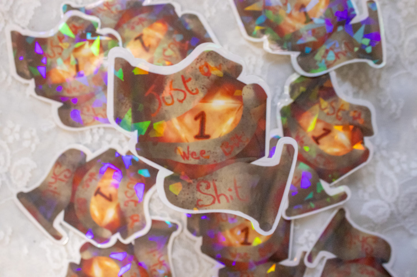 Just a wee bit Shit - D20 Dungeons and Dragons Sticker